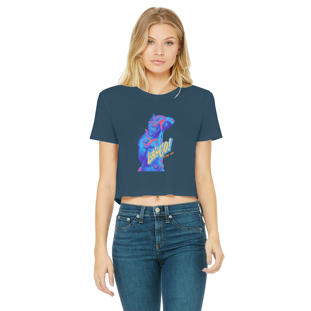 "Let's Go Van Go - Aerial Van Go Women's Wear Crop Top