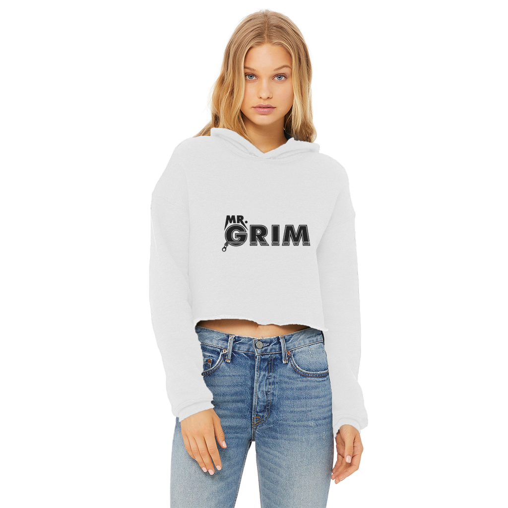 MR. Grim "Zipped Up" Women's Wear Crop Top Hoodie