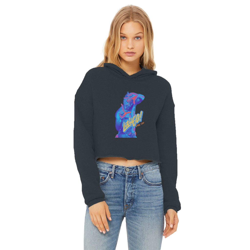 "Let's Go Van Go - Aerial Van Go Women's Wear Crop Top Hoodie