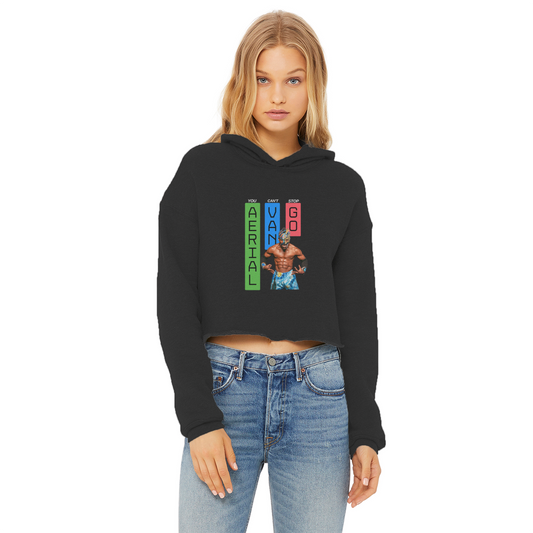 "Bars" -Aerial Van Go" Women's Wear Crop Top Hoodie