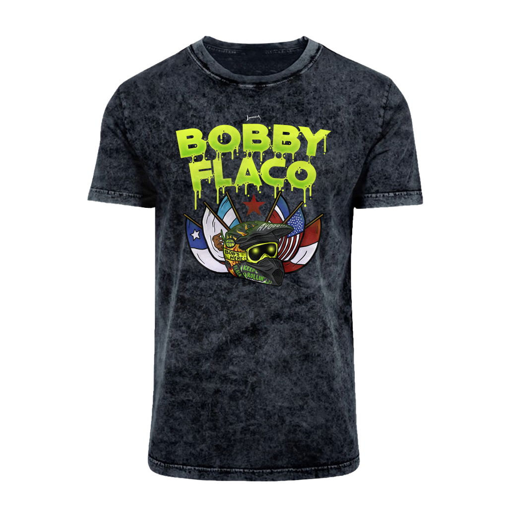 Bobby Flaco (USA) "World Tour" Acid Washed T-Shirt