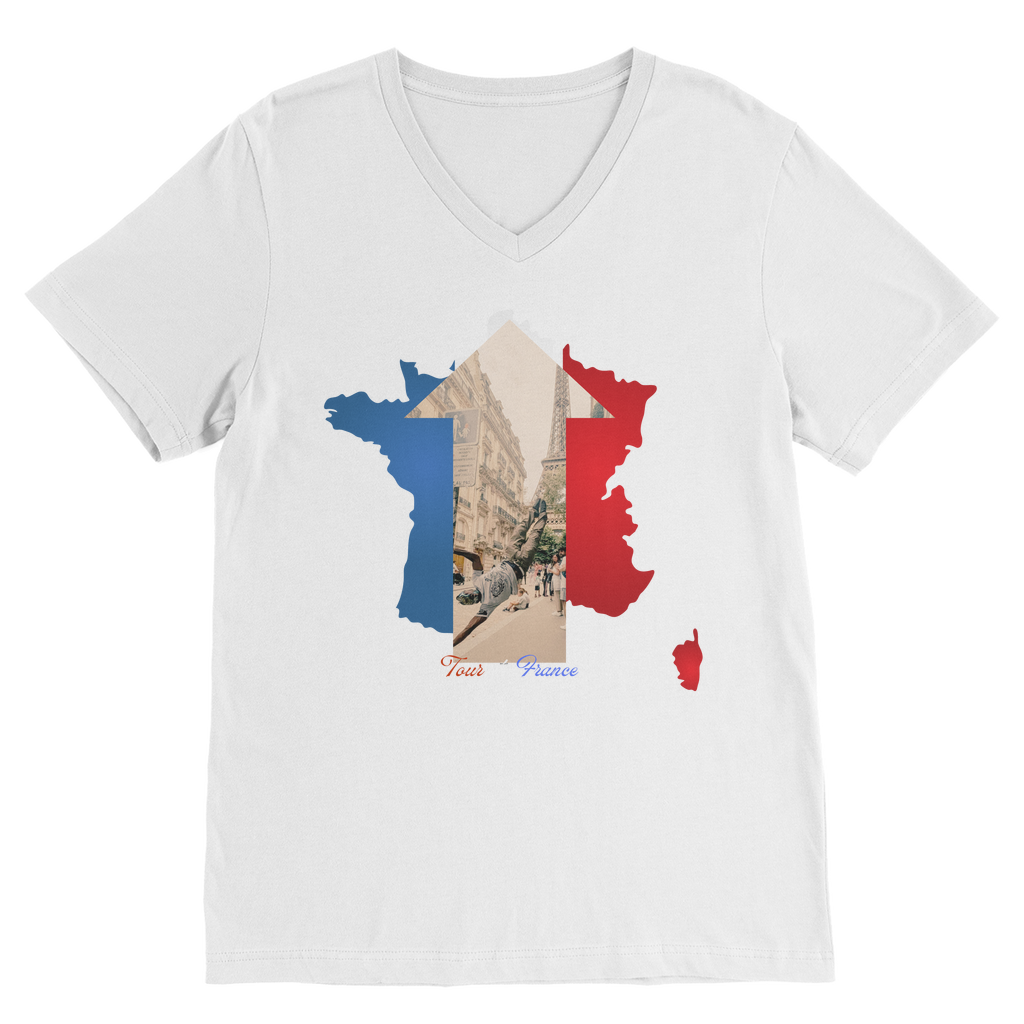 Tour de France V Neck Tee