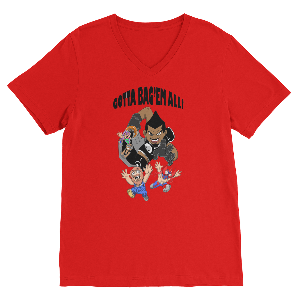 MR. Grim "Gotta Bag Em All" V Neck Tee