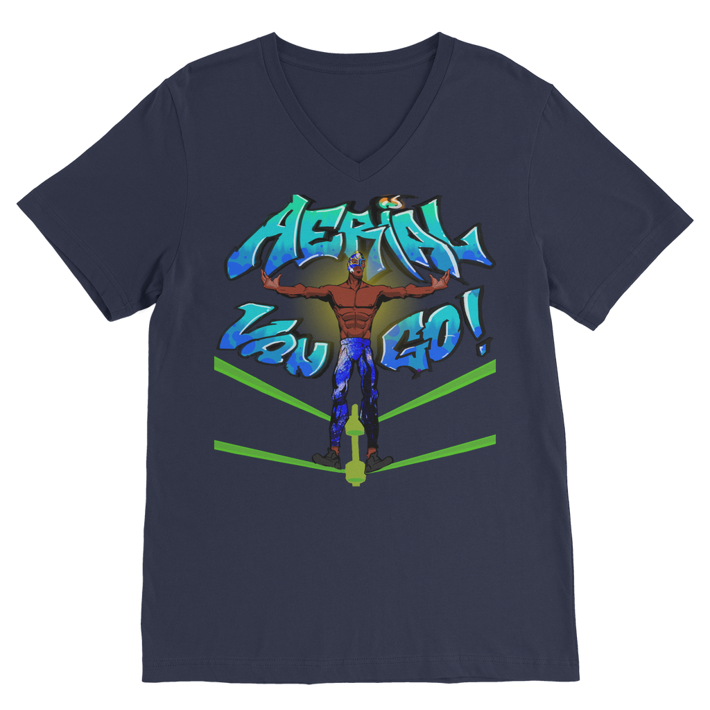 "Art Redeemer" - Aerial Van Go (USA) Unisex V Neck Tee