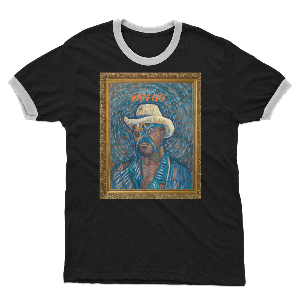 "Self Portrait" - Aerial Van Go (USA) Ringer Tee