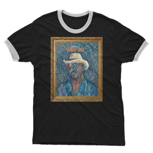 "Self Portrait" - Aerial Van Go (USA) Ringer Tee