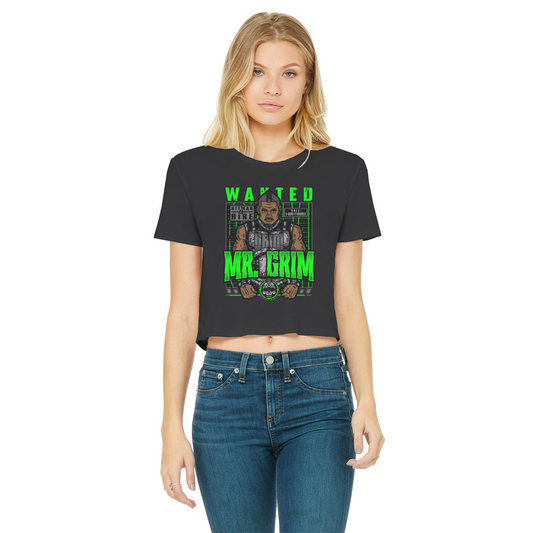 MR. Grim "Wanted" Women's Wear Crop Top