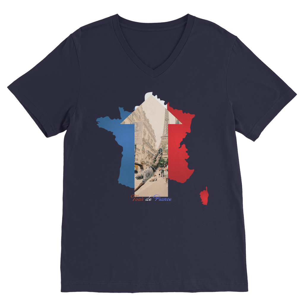 Tour de France V Neck Tee