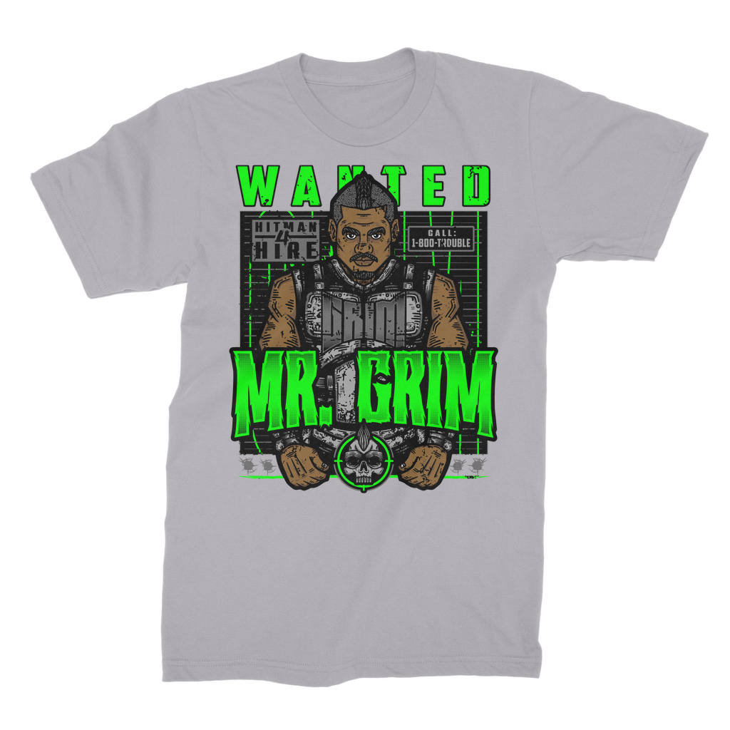 MR. Grim "Wanted" Premium Jersey Adult T-Shirt