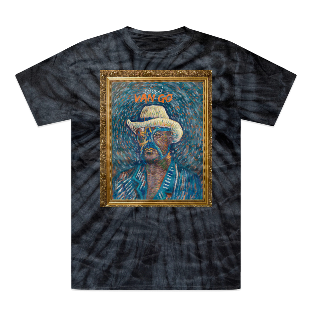 "Self Portrait" - Aerial Van Go (USA) Tonal Spider Tie-Dye T-Shirt