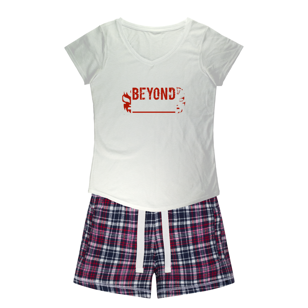 Beyond Lucha Women's Pajamas w/ Flannel Shorts