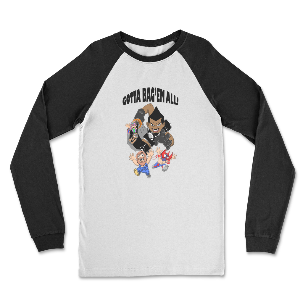 MR. Grim "Gotta Bag Em All" Classic Raglan Long Sleeve Shirt