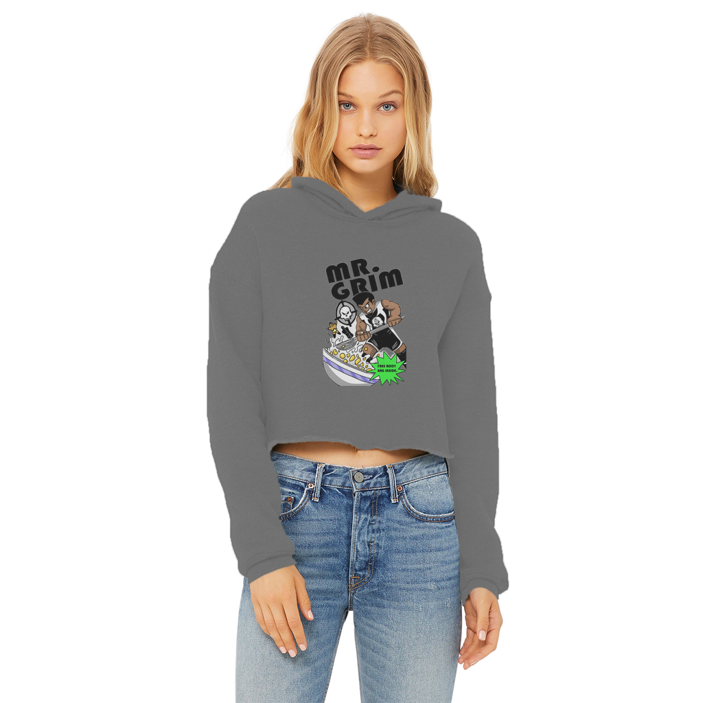 MR. Grim "Special Cereal" (USA) Women's Wear Crop Top Hoodie