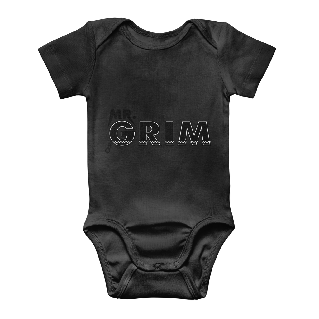 MR. Grim "Zipped Up" Baby Onesie