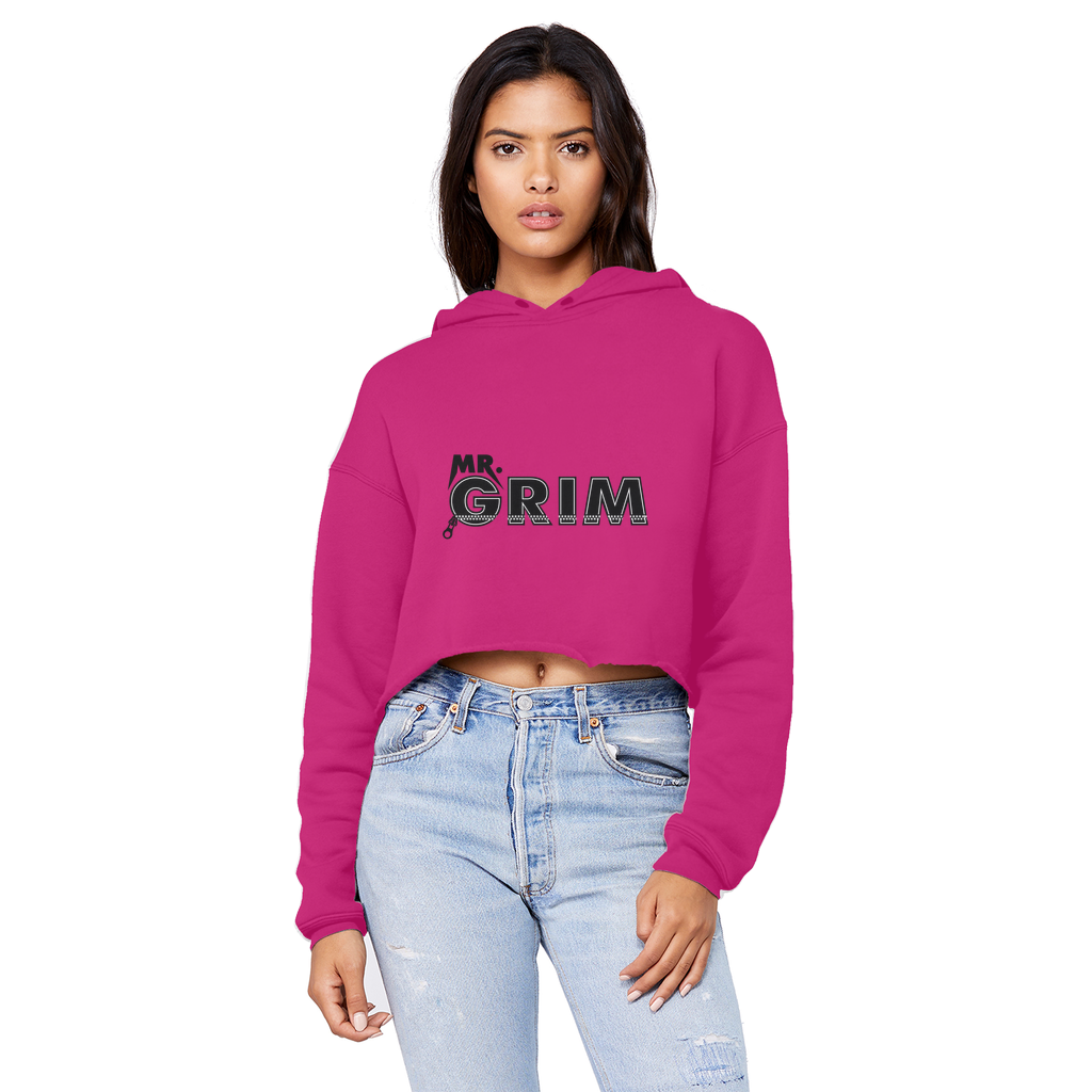 MR. Grim "Zipped Up" Unisex Crop Top Boyfriend Hoodie