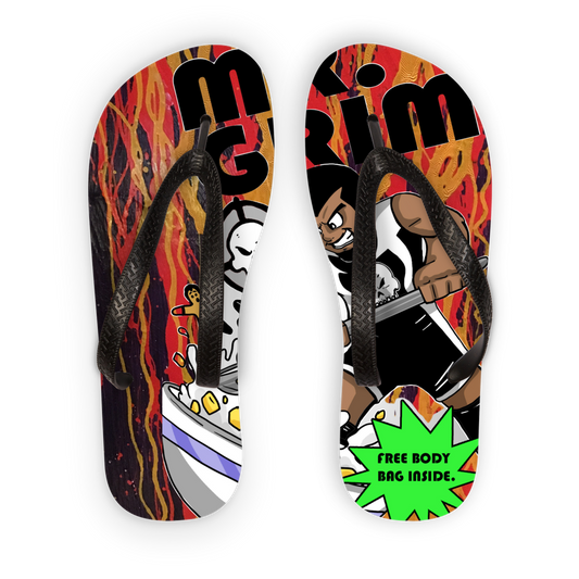 MR. Grim "Special Cereal" (USA) Adult Flip Flops