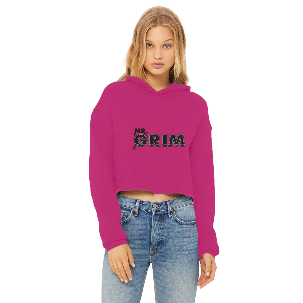 MR. Grim "Zipped Up" Women's Wear Crop Top Hoodie