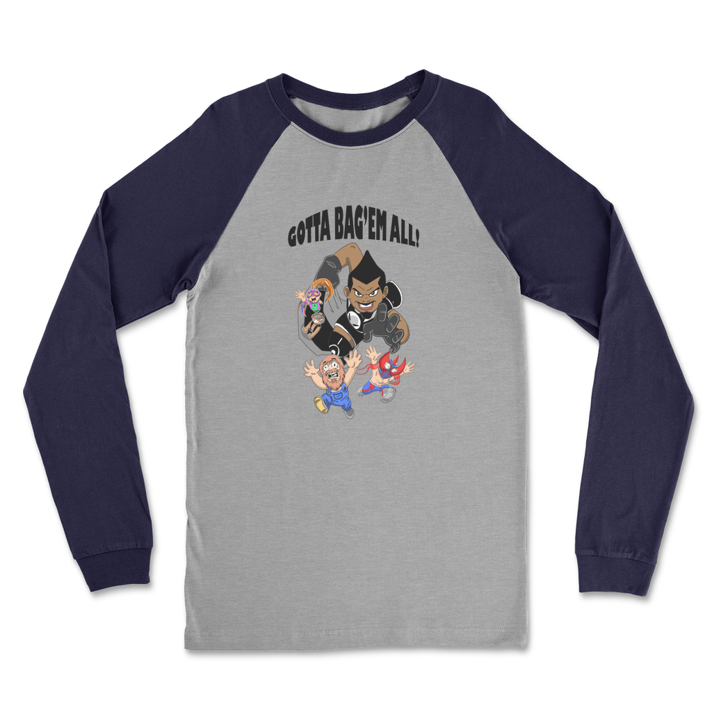 MR. Grim "Gotta Bag Em All" Classic Raglan Long Sleeve Shirt