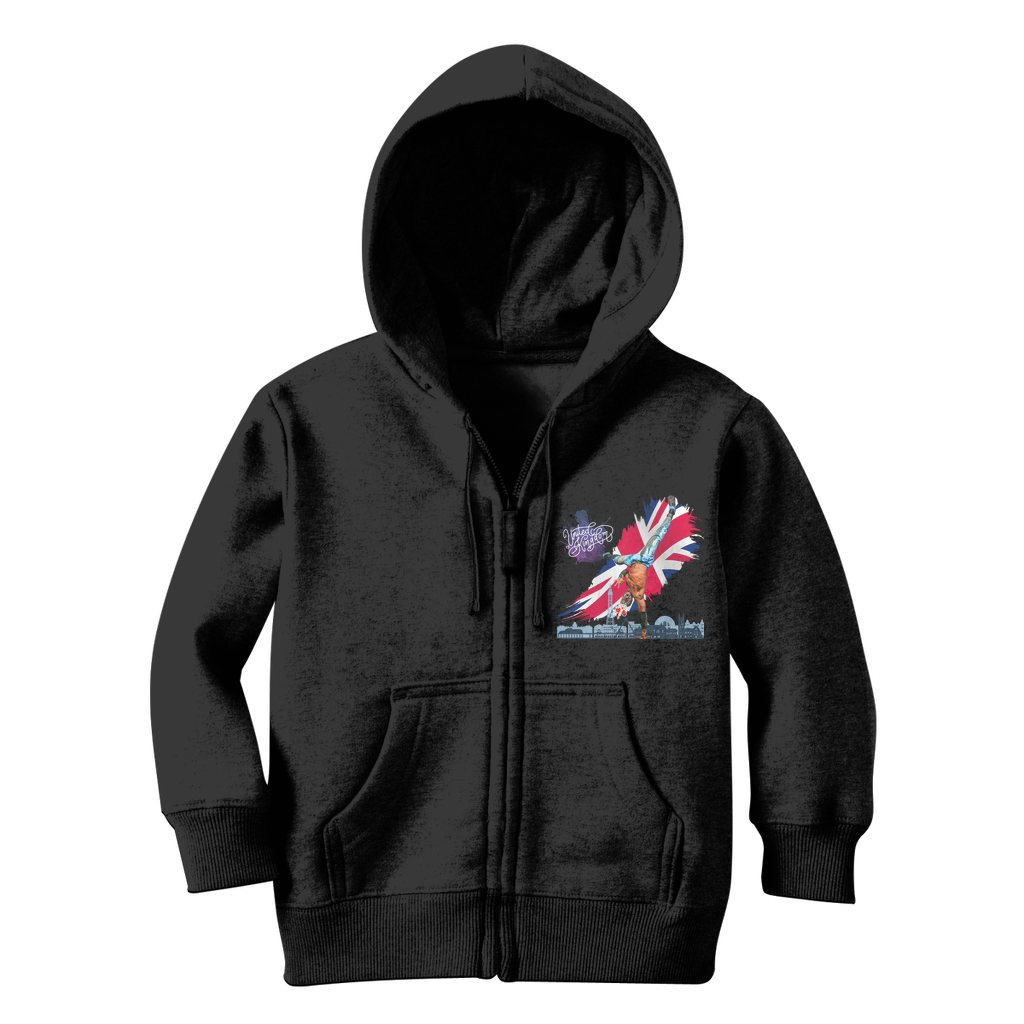 "Van Go to UK" - Aerial Van Go Youthwear Zip Hoodie