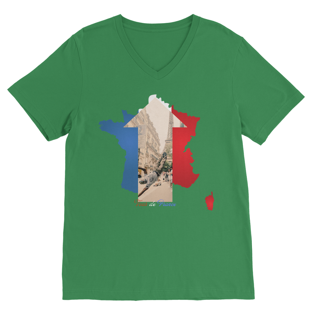 Tour de France V Neck Tee