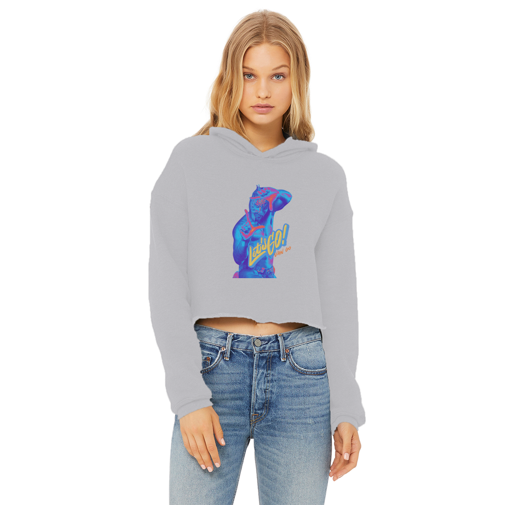 "Let's Go Van Go - Aerial Van Go Women's Wear Crop Top Hoodie