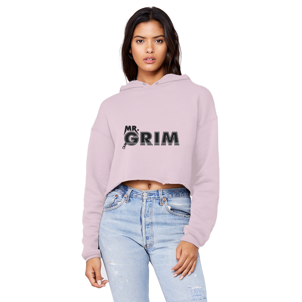 MR. Grim "Zipped Up" Unisex Crop Top Boyfriend Hoodie