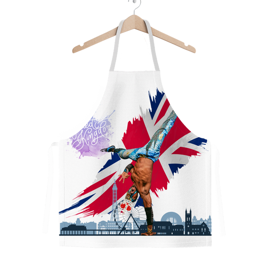 "Van Go to UK" - Aerial Van Go Adult Apron