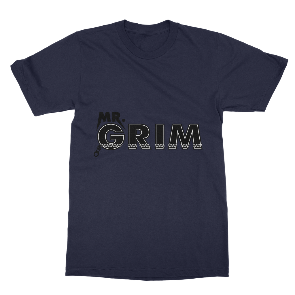 MR. Grim "Zipped Up" Unisex Heavy Cotton Tee