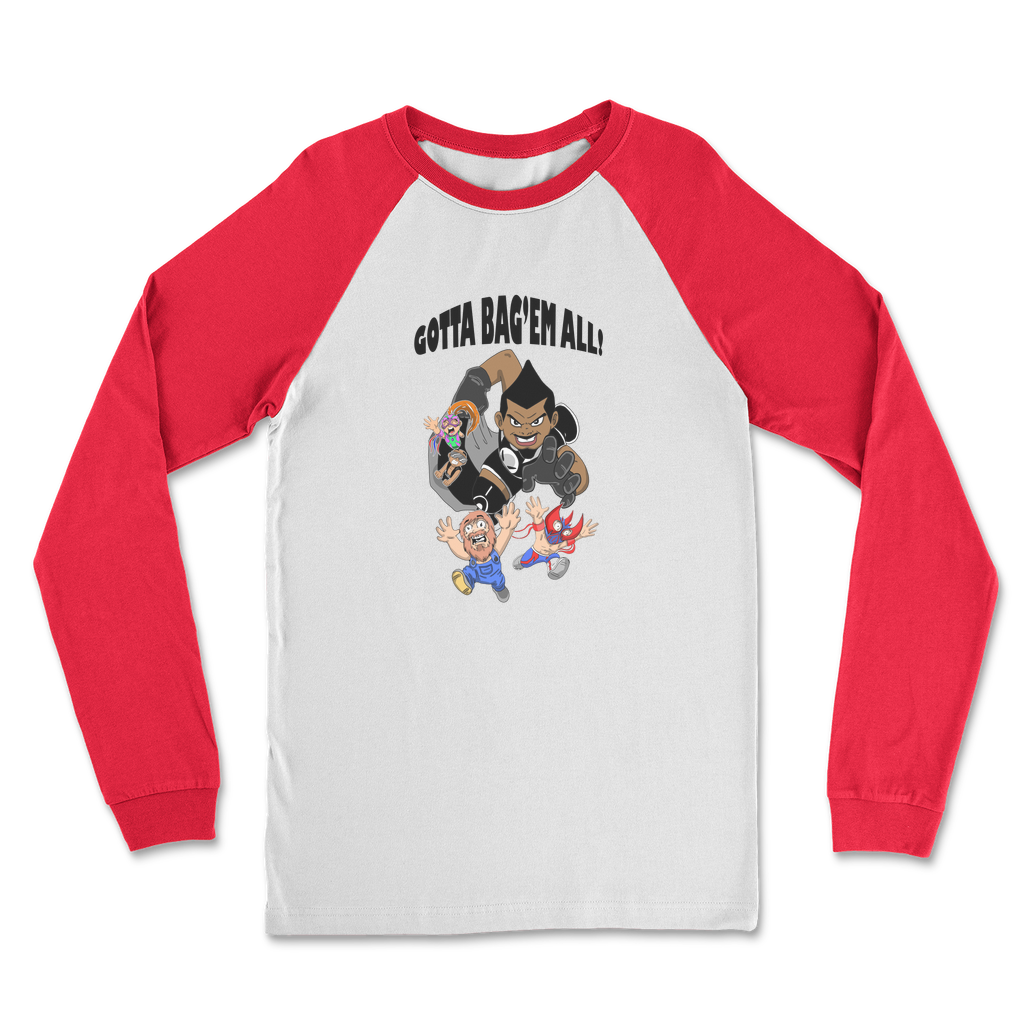 MR. Grim "Gotta Bag Em All" Classic Raglan Long Sleeve Shirt