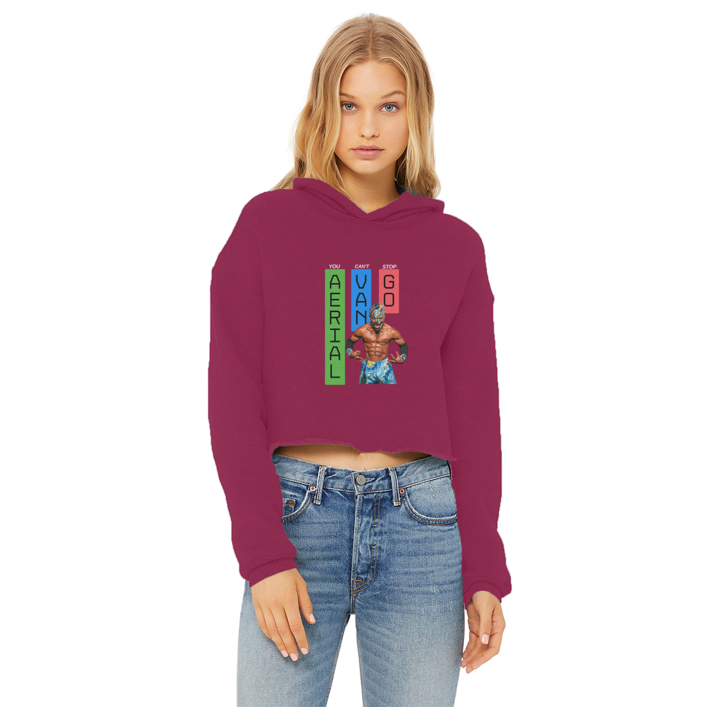 "Bars" -Aerial Van Go" Women's Wear Crop Top Hoodie