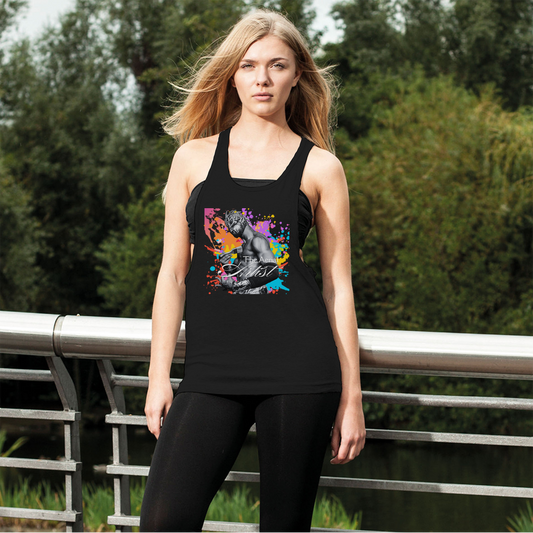 "THE Artist" - Aerial Van Go Women's Wear Loose Racerback Tank Top