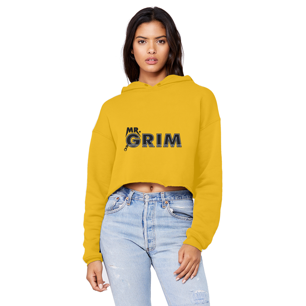 MR. Grim "Zipped Up" Unisex Crop Top Boyfriend Hoodie