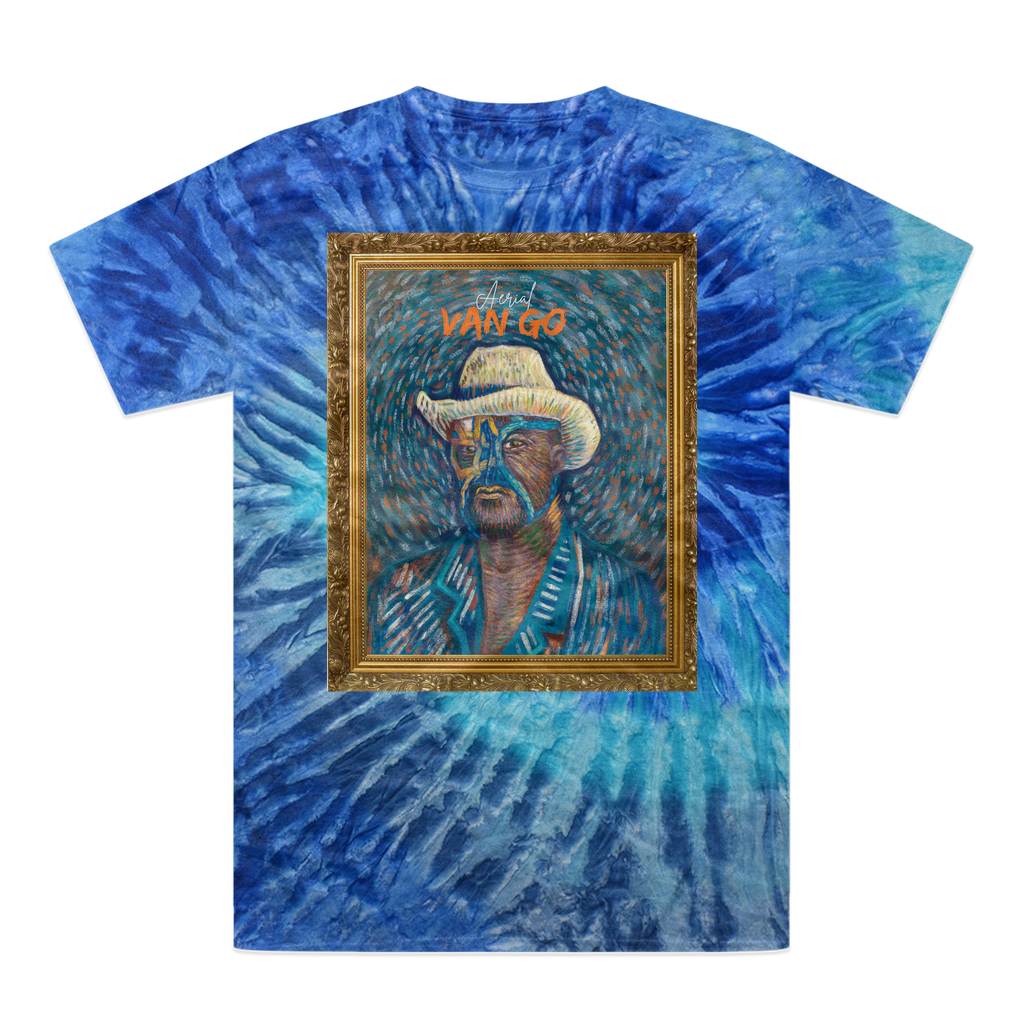 "Self Portrait" - Aerial Van Go (USA) Tie-Dye T-Shirt