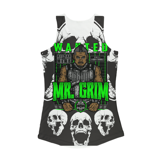 MR. Grim "Wanted" Women's Activewear Tank Top