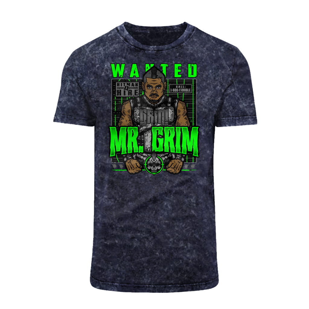 MR. Grim "Wanted" Acid Washed T-Shirt