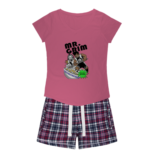 MR. Grim "Special Cereal" (USA) Women's Pajamas w/ Flannel Shorts