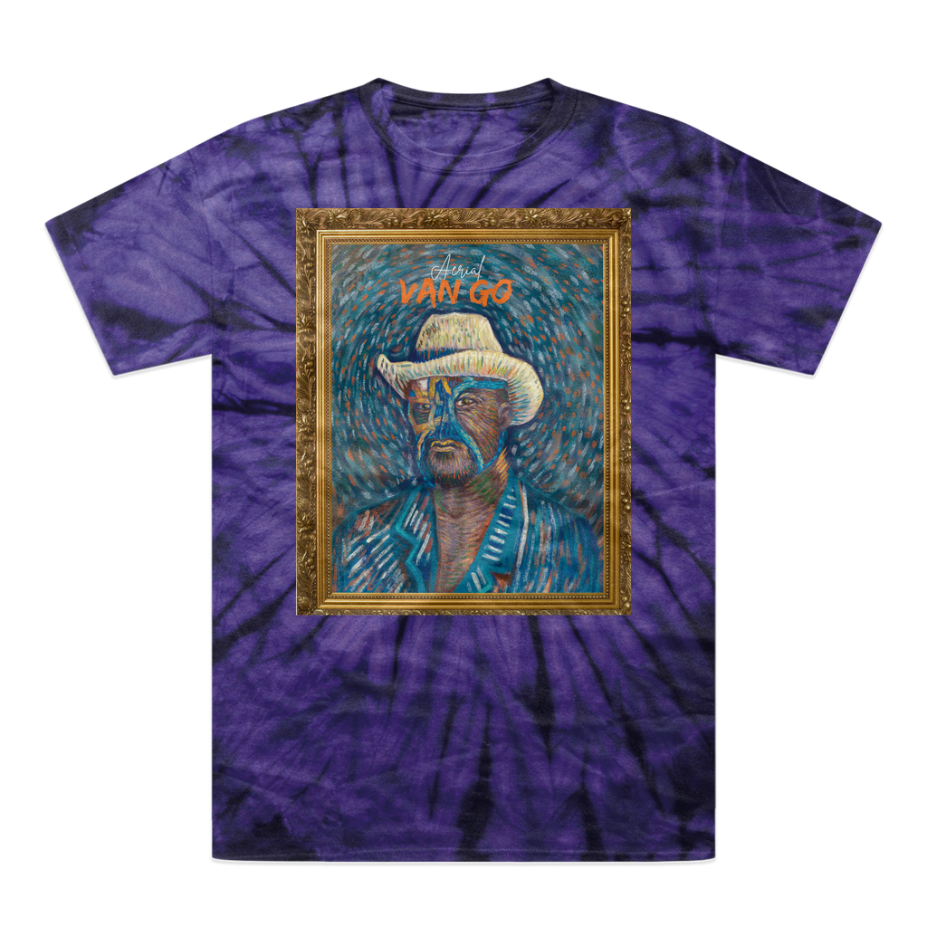 "Self Portrait" - Aerial Van Go (USA) Tonal Spider Tie-Dye T-Shirt