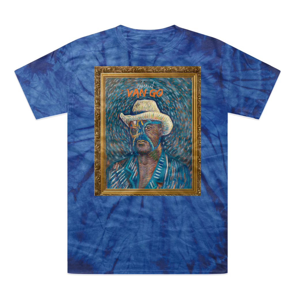 "Self Portrait" - Aerial Van Go (USA) Tonal Spider Tie-Dye T-Shirt