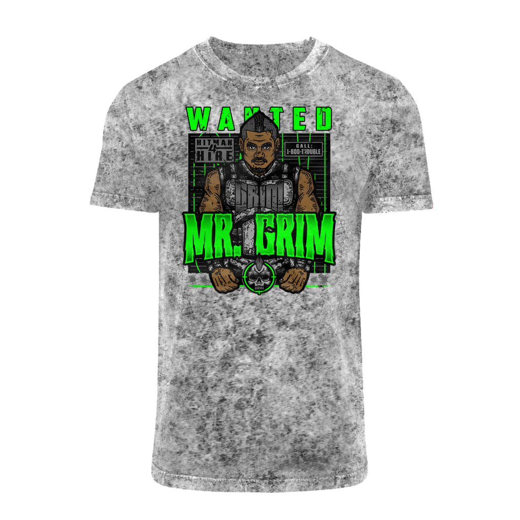 MR. Grim "Wanted" Acid Washed T-Shirt