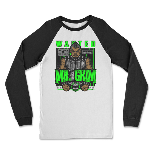 MR. Grim "Wanted" Classic Raglan Long Sleeve Shirt