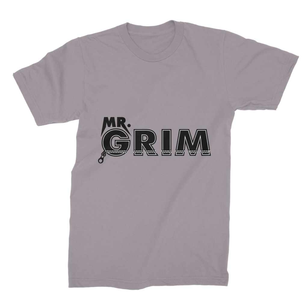 MR. Grim "Zipped Up" Premium Jersey Adult T-Shirt