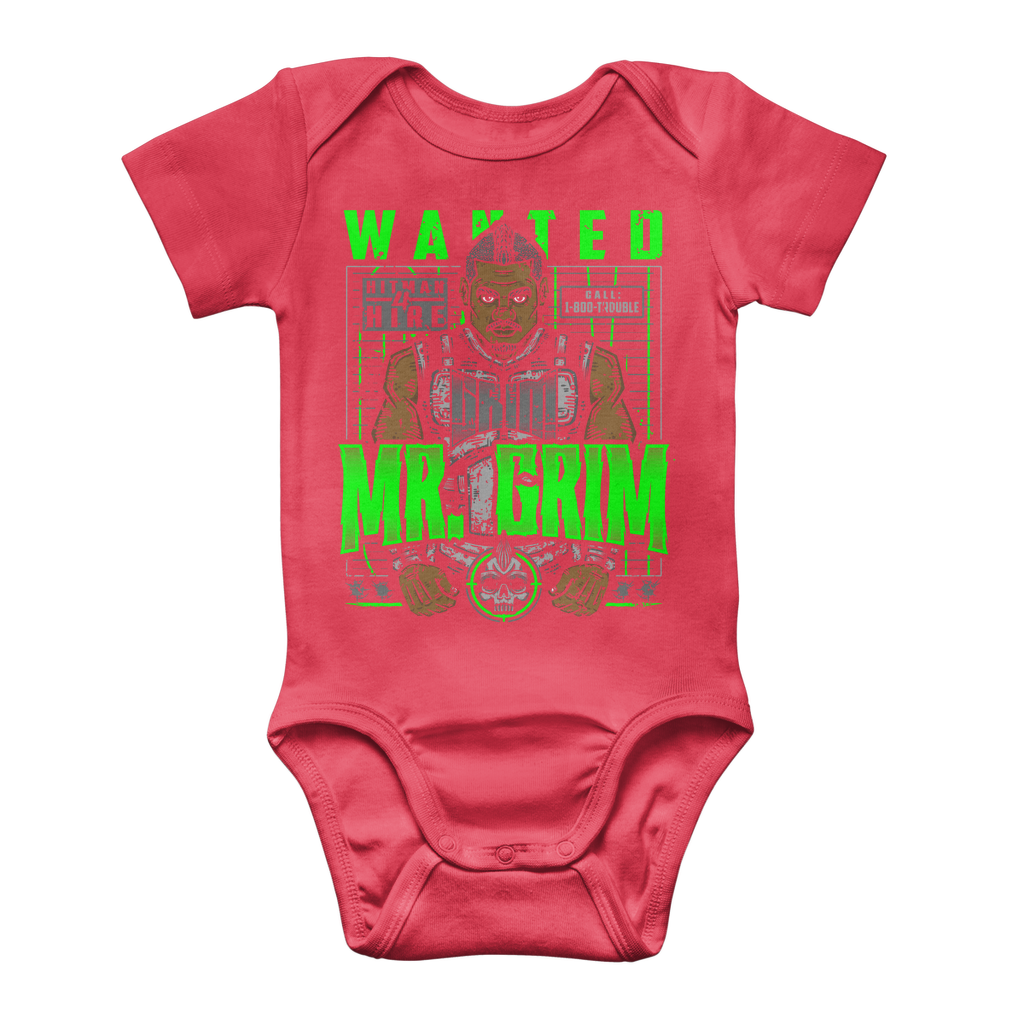 MR. Grim "Wanted" Baby Onesie