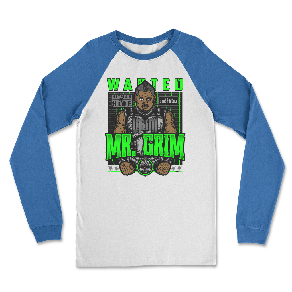 MR. Grim "Wanted" Classic Raglan Long Sleeve Shirt