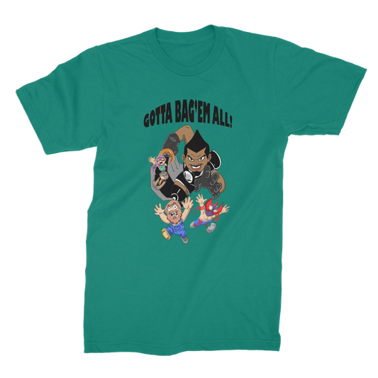MR. Grim "Gotta Bag Em All" Premium Jersey Adult T-Shirt