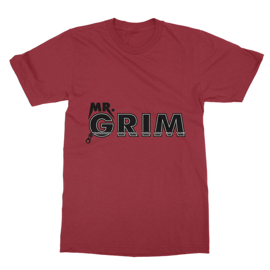 MR. Grim "Zipped Up" Unisex Heavy Cotton Tee