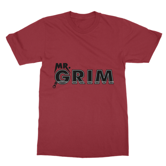 MR. Grim "Zipped Up" Unisex Heavy Cotton Tee