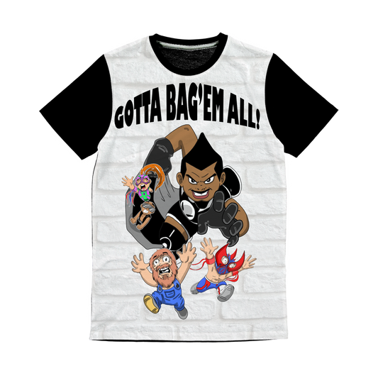 MR. Grim "Gotta Bag Em All" Unisex Panel Tee