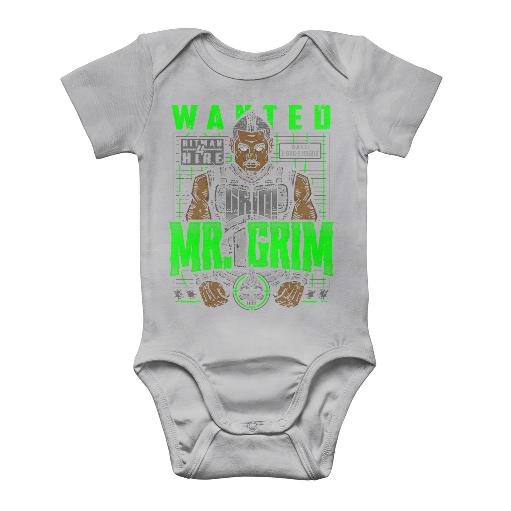 MR. Grim "Wanted" Baby Onesie