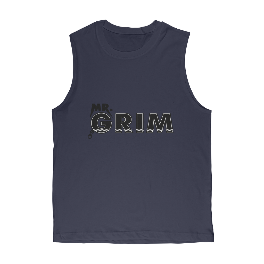 MR. Grim "Zipped Up" Premium Adult Muscle TankTop