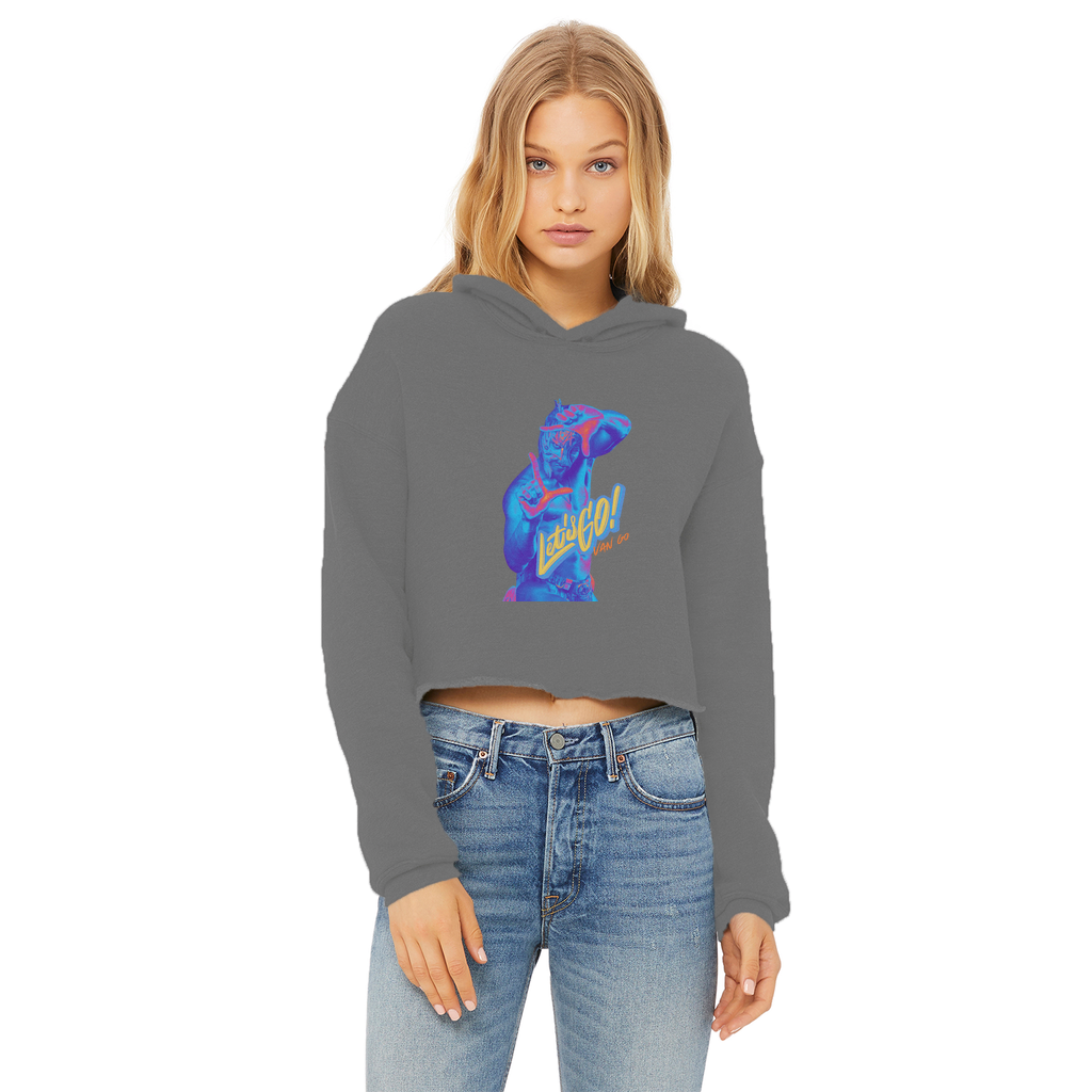 "Let's Go Van Go - Aerial Van Go Women's Wear Crop Top Hoodie